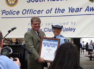 SA Police Officer of the Year 2009, SC Michelle Hollis