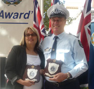 SA Police Officer of the Year Award Winners - Sen Const Monique Anderson & Sen Const 1st Class Ian Skewes
